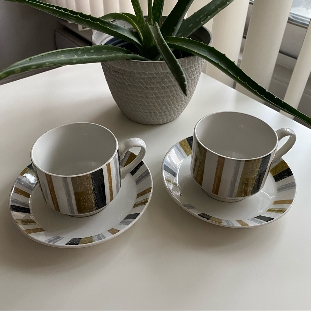 Midwinter Queensbury Stripe Coffee Set (4pcs)